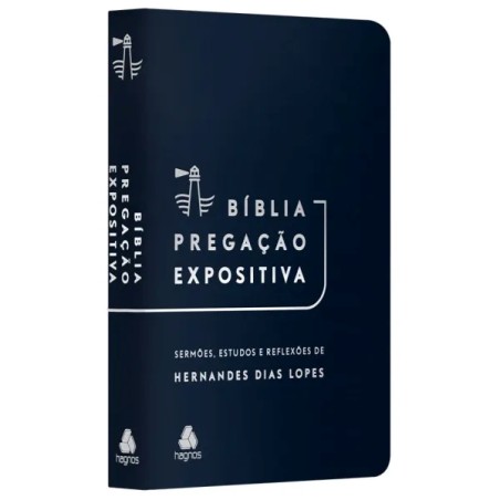 Bíblia Pregação Expositiva | RA |PU luxo azul